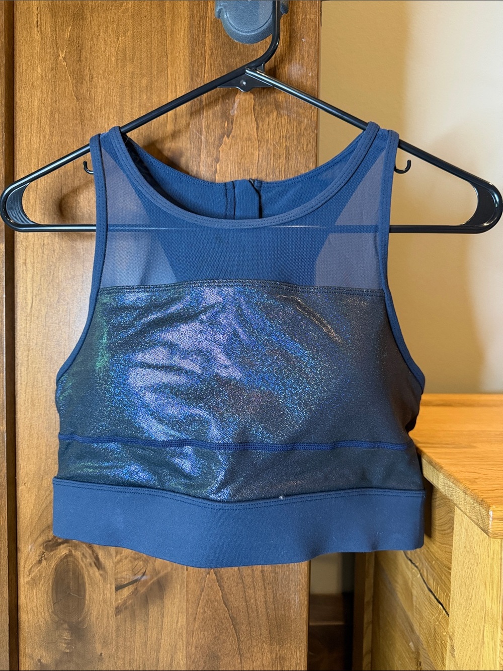 Zyia Twilight All Star Navy Mesh Sports Bra